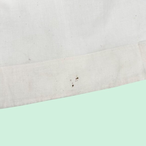 VINTAGE WHITE & RED CHRISTMAS BELLS W/ GREEN BOWS SHORT APRON - Picture 3 of 8